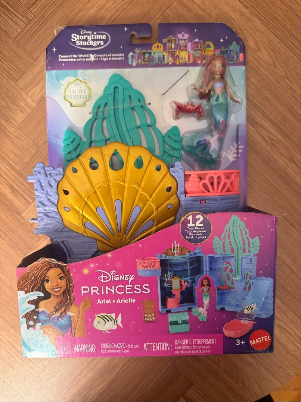 Disney Princess Ariel Storytime Stackers Playset - Yellow, Teal, Pink